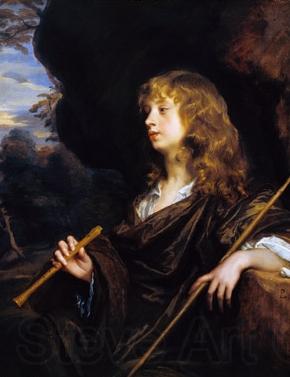 Sir Peter Lely A Boy as a Shepherd Norge oil painting art